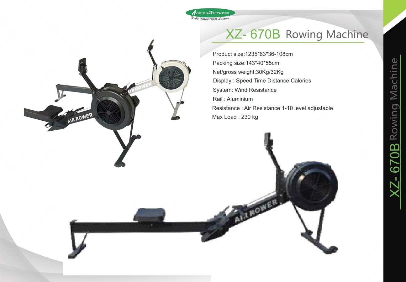 XZ-670B rowing machine from Avision April 2026 catalogue